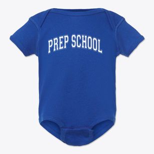 Prep School 3 Rich Varsity Arch Baby Onesie