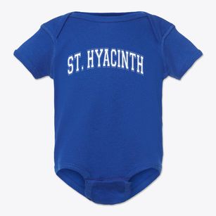 St Hyacinth Parish Varsity Arch Baby Onesie