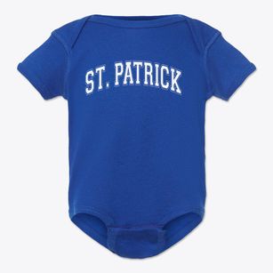 St Patrick Parish Varsity Arch Baby Onesie