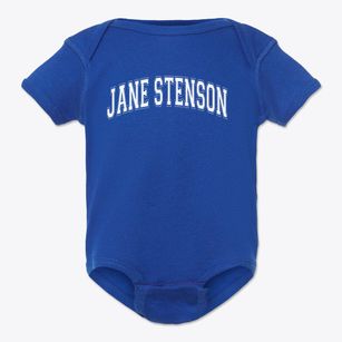 Jane Stenson Elementary School Varsity Arch Baby Onesie