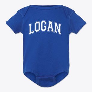 Logan Junior High School Varsity Arch Baby Onesie