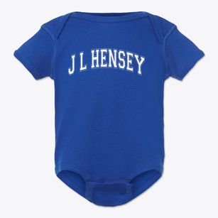 J L Hensey Elementary School Varsity Arch Baby Onesie
