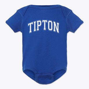 Tipton Bible Church School Varsity Arch Baby Onesie