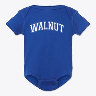 Walnut School Varsity Arch Baby Onesie