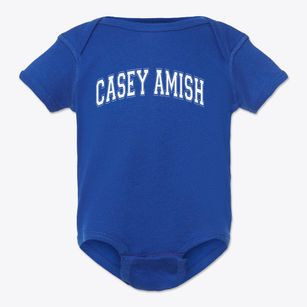 Casey Amish School Varsity Arch Baby Onesie