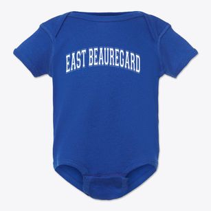 East Beauregard Elementary School Varsity Arch Baby Onesie
