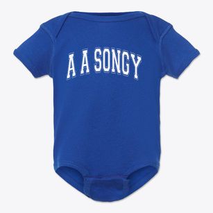 A A Songy Kindergarten Center Varsity Arch Baby Onesie