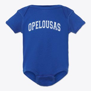 Opelousas Developmental Center Varsity Arch Baby Onesie
