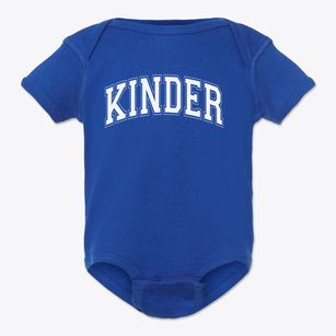 Kinder Middle School Varsity Arch Baby Onesie