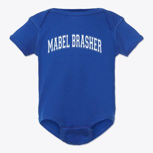 Mabel Brasher Elementary School Varsity Arch Baby Onesie