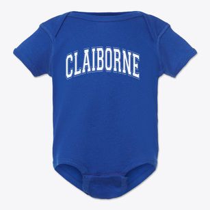 Claiborne Christian School Varsity Arch Baby Onesie