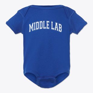 Middle Lab School Varsity Arch Baby Onesie