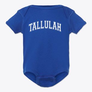 Tallulah Academy Varsity Arch Baby Onesie