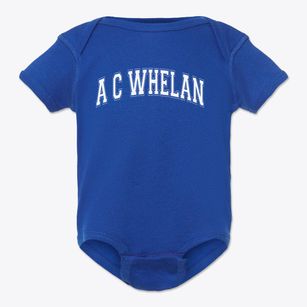 A C Whelan Memorial Elementary School Varsity Arch Baby Onesie