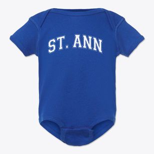 St Ann School Varsity Arch Baby Onesie