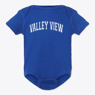 Valley View Primary School Varsity Arch Baby Onesie