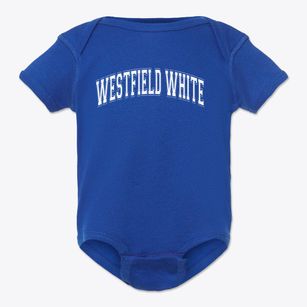 Westfield Prep White Varsity Arch Baby Onesie