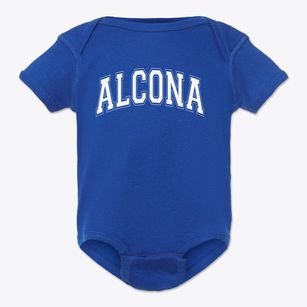 Alcona Junior Senior School Varsity Arch Baby Onesie