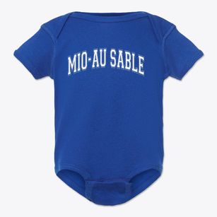 Mio-au Sable High School Varsity Arch Baby Onesie