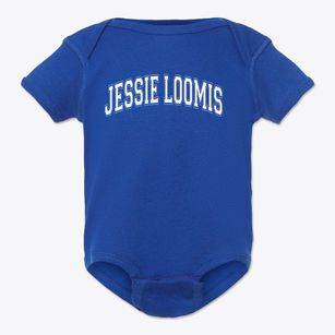 Jessie Loomis Elementary School Varsity Arch Baby Onesie