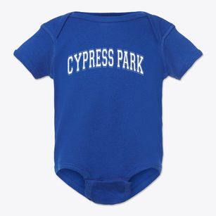 Cypress Park Elementary School Varsity Arch Baby Onesie