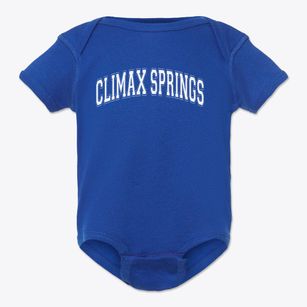 Climax Springs Elementary School Varsity Arch Baby Onesie