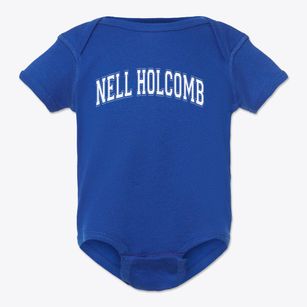 Nell Holcomb R-4 School Varsity Arch Baby Onesie