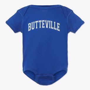 Butteville Elementary School Varsity Arch Baby Onesie