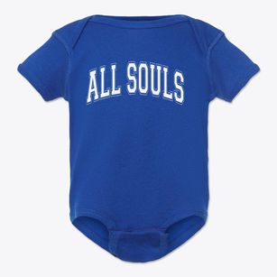 All Souls School Varsity Arch Baby Onesie