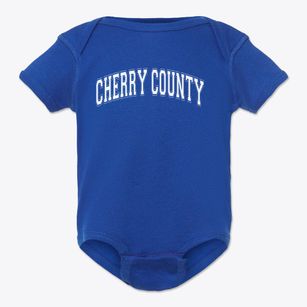 Cherry County District 127 School Varsity Arch Baby Onesie