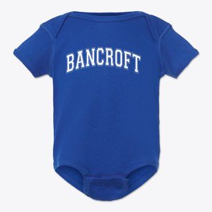Bancroft Elementary School Varsity Arch Baby Onesie