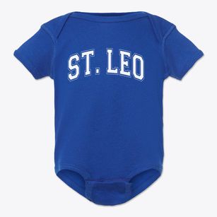 St Leo Parish Varsity Arch Baby Onesie