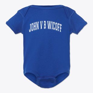 John V B Wicoff Elementary School Varsity Arch Baby Onesie