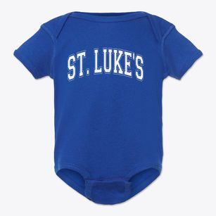 Saint Luke's Catholic Elementary School Varsity Arch Baby Onesie