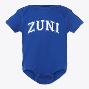 Zuni Elementary Magnet School Varsity Arch Baby Onesie