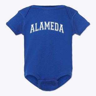 Alameda Elementary School Varsity Arch Baby Onesie