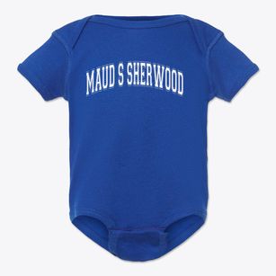 Maud S Sherwood Elementary School Varsity Arch Baby Onesie