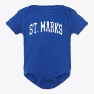 Saint Marks Lutheran School Varsity Arch Baby Onesie