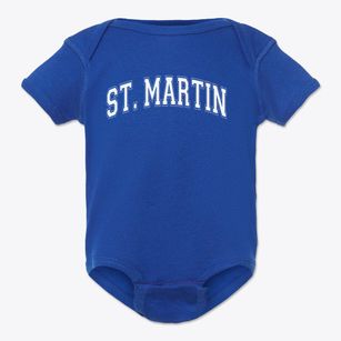 Saint Martin De Porres School Varsity Arch Baby Onesie