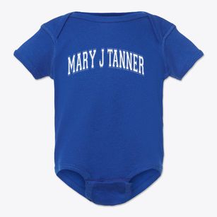 Mary J Tanner Elementary School Varsity Arch Baby Onesie