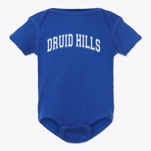 Druid Hills Elementary School Varsity Arch Baby Onesie