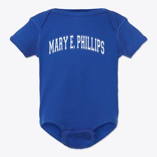 Mary E. Phillips High School Varsity Arch Baby Onesie