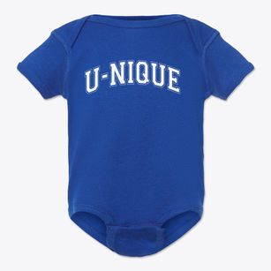 U-nique All Stars Academy Varsity Arch Baby Onesie
