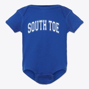South Toe Elementary School Varsity Arch Baby Onesie