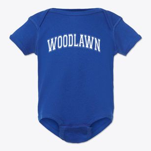 Woodlawn High School Varsity Arch Baby Onesie