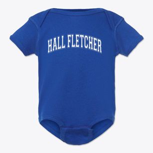 Hall Fletcher Elementary School Varsity Arch Baby Onesie