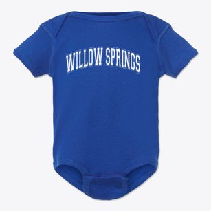 Willow Springs Elementary School Varsity Arch Baby Onesie