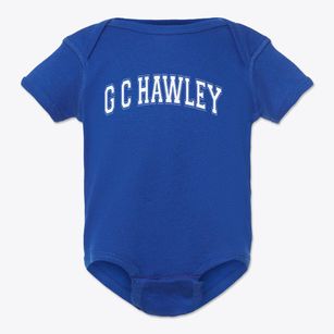 G C Hawley Middle School Varsity Arch Baby Onesie