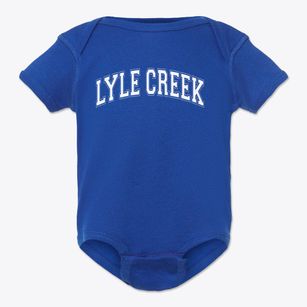 Lyle Creek Elementary School Varsity Arch Baby Onesie