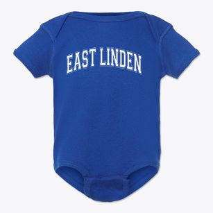 East Linden Elementary School Varsity Arch Baby Onesie